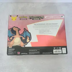 Pokemon TCG Celebrations Lance's Charizard V Box New Sealed box has some wear. 820650809392 - Image 2
