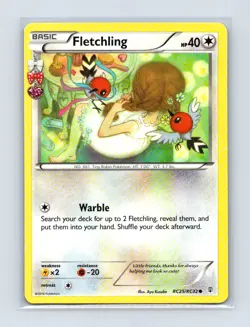 Fletchling RC25/RC32 Common Generations Pokemon Lightly Played - Image 1