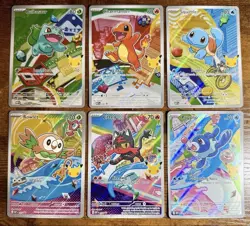 Pokemon First Partner Illustration Kanto And Alola Complete Set Of 6 Promos NM - Image 1