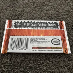 1999 Topps Pokemon Packs TV Animation Edition Factory Sealed, Includes One Foil - Image 2