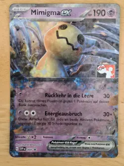 EUROPEAN BUNDLE x3 Pokemon Mimikyu ex SVP 004 Promo Prize Pack Series Stamp NM - Image 2