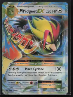 M Pidgeot EX 65/108 Holo EX Rare Evolutions Pokemon Holo Near Mint - Image 1