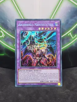 Yugioh Archfiend’s Manifestation FIGA-EN034 Secret Rare 1st Edition NM - Image 1