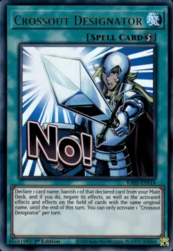 Crossout Designator - Variant Ultra Rare 1st Edition RA05-EN118 - NM - YuGiOh - Image 1