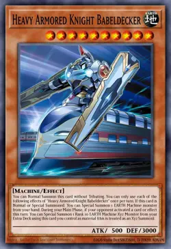 BLZD-EN006 "Heavy Armored Knight Babeldecker" Super Rare Yu-Gi-Oh! - Image 1