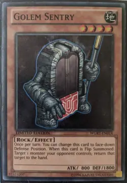 YuGiOh Golem Sentry Super Rare WGRT-EN014 - Image 1
