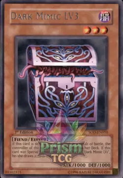 1st ed Dark Mimic LV3 rare SOD-EN010 Yugioh - Image 1