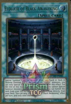 1st ed Eldlixir of Black Awakening premium gold rare MGED-EN049 Yugioh - Image 1