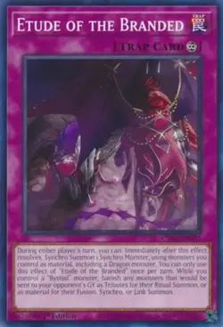 Etude of the Branded - CYAC-EN071 - Common - 1st Edition Near Mint Yugioh Card - Image 1