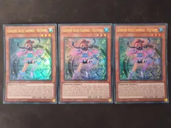 3x Yu-Gi-Oh! RA03-DE016 Geheime Sechs Samurai - Hatsume Ultra Rare NM 1st - Image 1