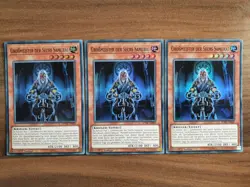 3x Yu-Gi-Oh! SPWA-DE009 Großmeister der Sechs Samurai Super Rare NM 1st - Image 1