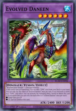 BLZD-EN092 "Evolved Daneen" Super Rare Yu-Gi-Oh! - Image 1