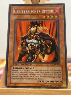 Gebieterischer Ritter CT1-DE003 Secret Rare Deutsch NM YUGIOH - Image 1
