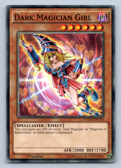Dark Magician Girl - YGLD-ENC10 - Common - 1st Edition Yugioh - Image 1