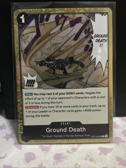Ground Death Foil OP14-096 The Azure Sea's Seven One Piece English - Image 1