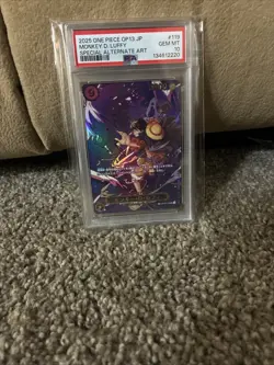 2025 ONE PIECE JAPANESE OP13-CARRYING ON HIS WILL #119 MONKEY D. LUFFY PSA 10 - Image 3