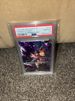 2025 ONE PIECE JAPANESE OP13-CARRYING ON HIS WILL #119 MONKEY D. LUFFY PSA 10 - Image 4