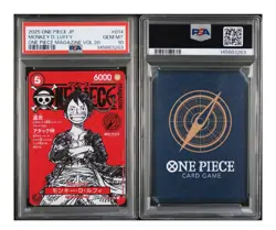 2025 ONE PIECE JAPANESE PROMOS ONE PIECE MAGAZINE VOL.20 MONKEY D. LUFFY PSA 10 - Image 3