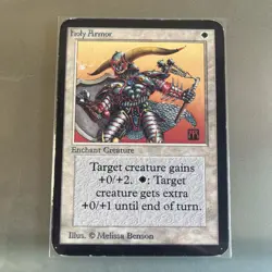 Holy Armor Alpha Edition MTG LP - Image 1