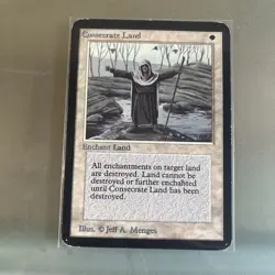 Consecrate Land Alpha Edition MTG LP - Image 1