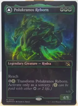 mtg Polukranos Reborn extended borderless FOIL showcase FRENCH vf fr renaissant - Image 1