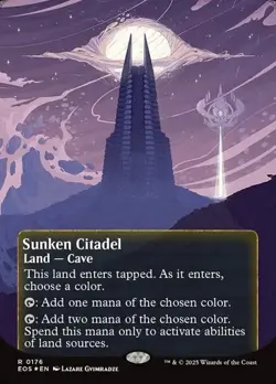 Sunken Citadel (#176) - Galaxy Foil Extended Art EOS LP MTG - Image 1