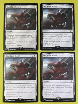 The Black Breath x4 The Lord of the Rings: Tales of Middle-Earth 4x MTG - Image 1
