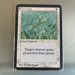 Green Ward Alpha Edition MTG LP - Image 1