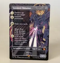 MTG Summon: Bahamut - Borderless - FIN NM - Image 1