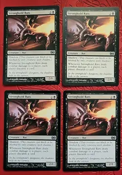 MTG Stronghold Rats x4 NM ~Future Sight (Magic the Gathering)*Free Shipping* - Image 1