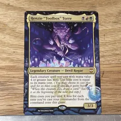 Henzie “Toolbox” Torre Altered Hand-Painted MTG Card border extension - Image 1