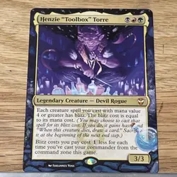 Henzie “Toolbox” Torre Altered Hand-Painted MTG Card border extension - Image 4
