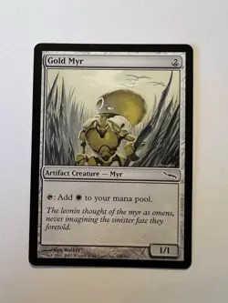 Gold Myr - MTG Mirrodin - NM - Image 1