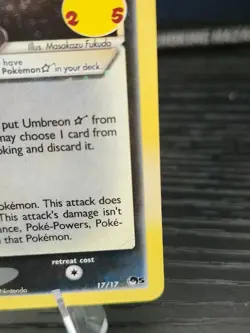 UMBREON 2021 POKEMON CELEBRATIONS CLASSIC COLLECTION HOLO 17/17 Q2689 NM - Image 5