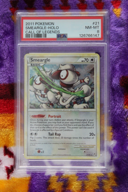 Pokemon TCG Smeargle 21/95 Call of Legends Holo PSA Grade 8 - Image 1