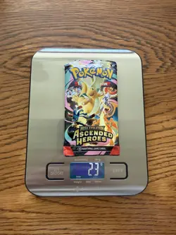 Heavy Pokemon Ascended Heroes Booster Pack (23g) Potential God PackU - Image 1