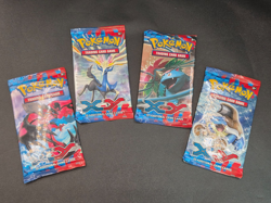 Pokemon XY Base Set Booster Pack Lot of 4 Art Set - Image 1