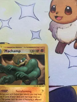 Pokemon TCG Machamp Reverse Holo Rare Expedition 51/165 Damaged Condition - Image 4