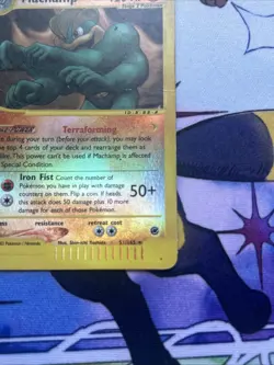 Pokemon TCG Machamp Reverse Holo Rare Expedition 51/165 Damaged Condition - Image 5
