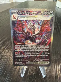 Pokemon Paldean Fates: Charizard EX 234/091 SIR RAW NM (ENGLISH) - Image 1
