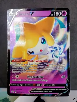 Pokemon TCG: Jirachi V #SWSH299 Black Star Promo Ultra Rare Holo - Image 1