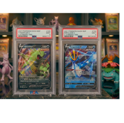 2021 Pokemon Tyranitar V 155/163 Empoleon V 146/163 Alternate Art PSA 9 MINT LOT - Image 1