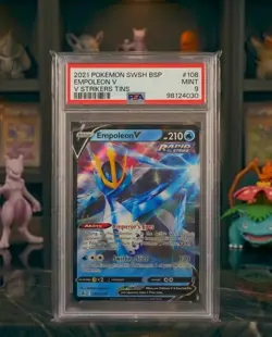 2021 Pokemon Tyranitar V 155/163 Empoleon V 146/163 Alternate Art PSA 9 MINT LOT - Image 4