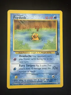 Pokemon Psyduck BLACK STAR 20 - WOTC PROMO - League 2000 LP -/MP - Image 1