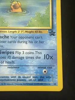 Pokemon Psyduck BLACK STAR 20 - WOTC PROMO - League 2000 LP -/MP - Image 4