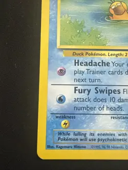 Pokemon Psyduck BLACK STAR 20 - WOTC PROMO - League 2000 LP -/MP - Image 5
