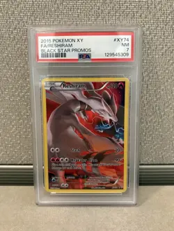 Pokemon Reshiram Full Art Promo XY74 Black Star Promos Holo PSA 7 English - Image 1