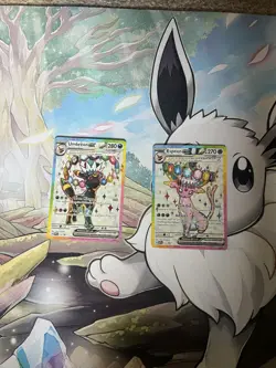 Pokemon Prismatic - Umbreon 176 & Espeon 175 EX Premium Figure Collection Promo - Image 1