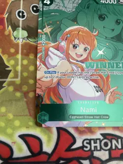 Nami P-102 NM Winner Promo One Piece TCG - Image 5
