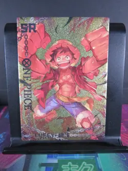 Monkey D Luffy SR Rare Holo Glitter Card Premium One Piece Anime Collectible CCG - Image 1